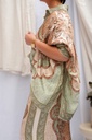Chemise en soie avec motifs - Vert d'eau — photo 5