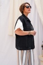Pantalon élastique à rayures - Elsa - Camel — photo 4