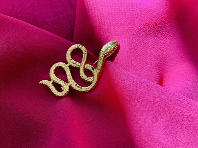 [BRO-SERPENT] Broche acier Serpent
