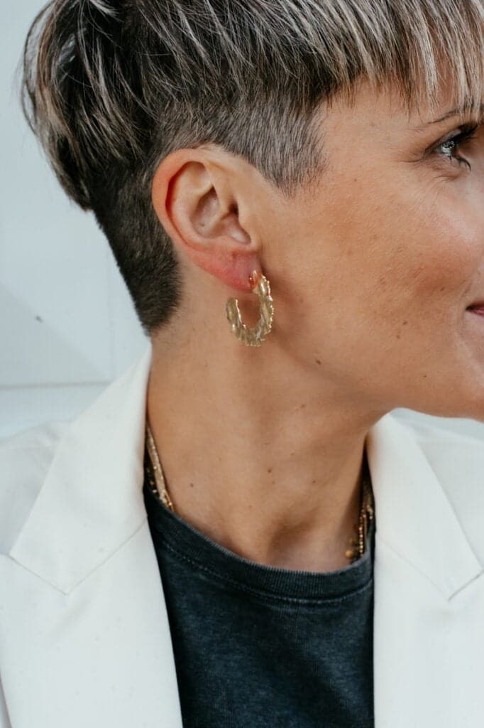 [BA-ORELIA-OR] Bague acier 2 anneaux Orélia or