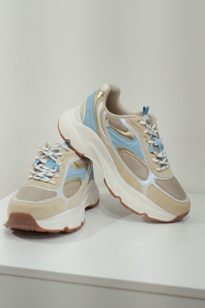 [LPJILLY-09POE-36] Basket basse en cuir pour femmes POELMAN JILLY plateforme en cuir blanche (36)