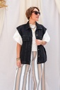 Pantalon élastique à rayures - Elsa - Camel
